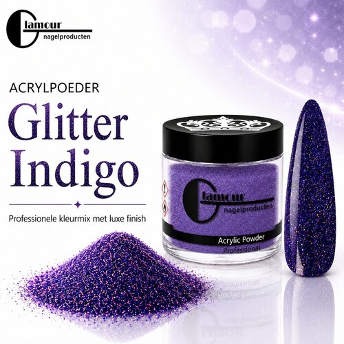 Poudre Acrylique Glitter Indigo Poudre Acrylique Glitter Indigo