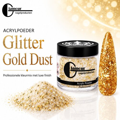 Acrylpoeder Glitter Gold Dust Acrylpoeder Glitter Gold Dust