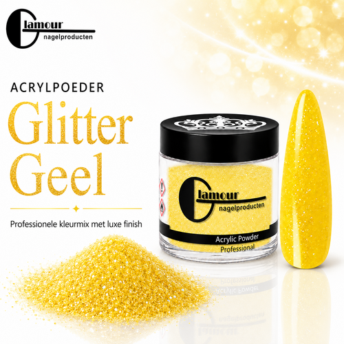 Acrylic Powder Glitter Yellow