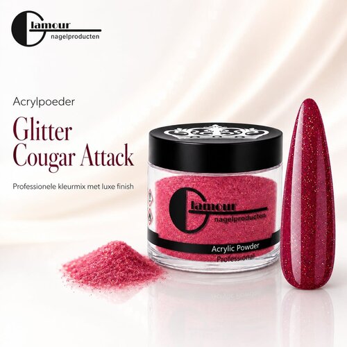 Polvo Acrílico Glitter Cougar Attack Polvo Acrílico Glitter Cougar Attack