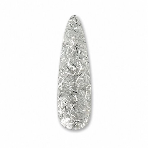 Polvo Acrílico Glitter Confetti Silver