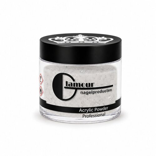 Polvo Acrílico Glitter Confetti Silver