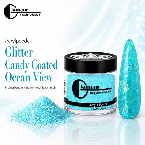 Polvo Acrílico Glitter Candy Coated Ocean View Polvo Acrílico Glitter Candy Coated Ocean View