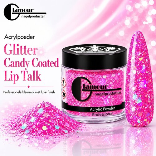 Acrylpoeder Glitter Candy Coated Lip Talk Acrylpoeder Glitter Candy Coated Lip Talk