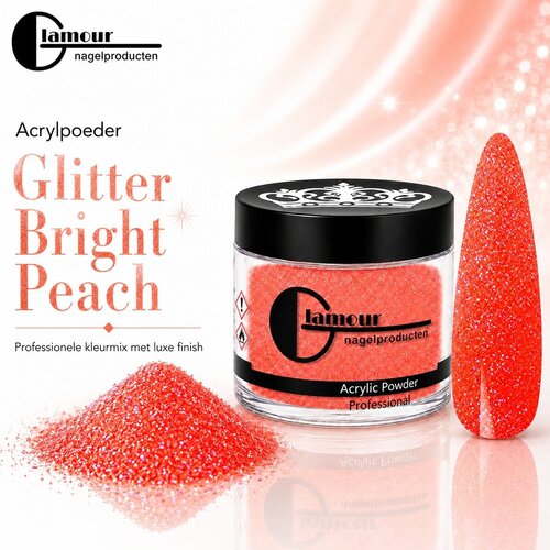 Polvo Acrílico Glitter Bright Peach Polvo Acrílico Glitter Bright Peach