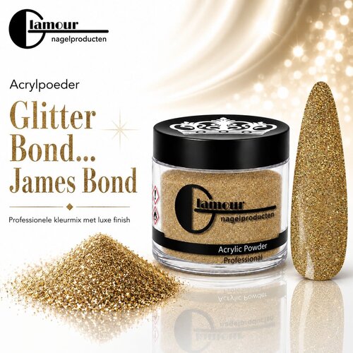 Polvo Acrílico Glitter Bond... James Bond