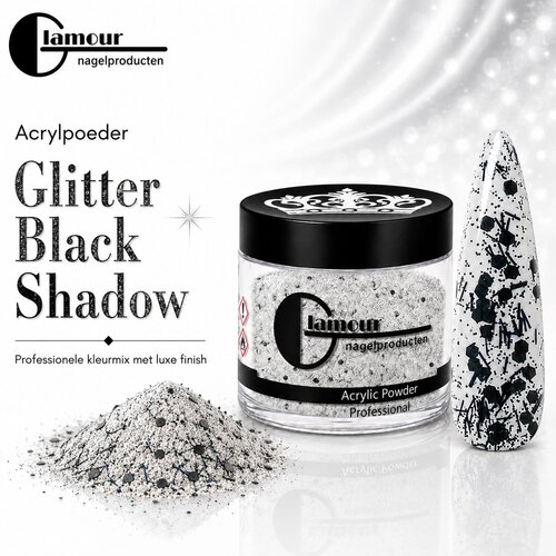 Acrylic Powder Glitter Black Shadow Acrylic Powder Glitter Black Shadow