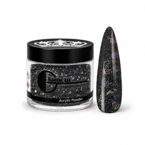 Poudre Acrylique Glitter Black Panther