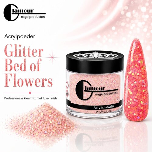 Acrylpoeder Glitter Bed of Flowers Acrylpoeder Glitter Bed of Flowers