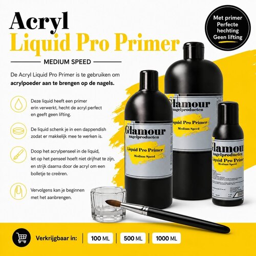 Acrílico Líquido Pro Primer Medium Speed Acrílico Líquido Pro Primer Medium Speed