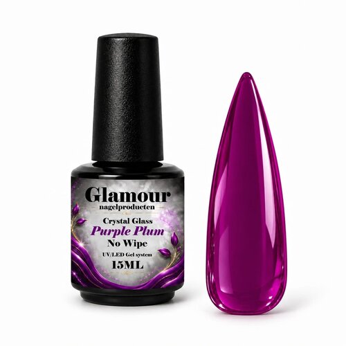 Crystal Glass No Wipe Purple Plum Crystal Glass No Wipe Purple Plum