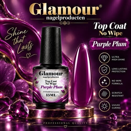 Crystal Glass No Wipe Purple Plum Crystal Glass No Wipe Purple Plum