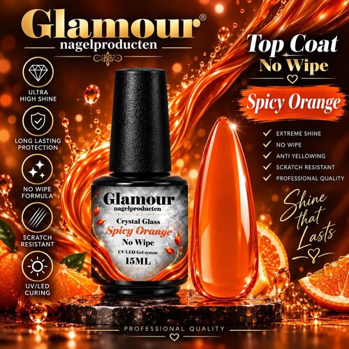 Crystal Glass No Wipe Spicy Orange Crystal Glass No Wipe Spicy Orange