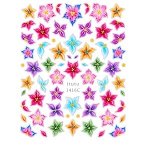 5D Sticker Flower Multicolor