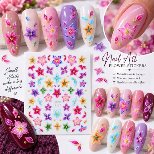 5D Sticker Flower Multicolor 5D Sticker Flower Multicolor