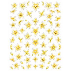 5D Sticker Flower Yellow