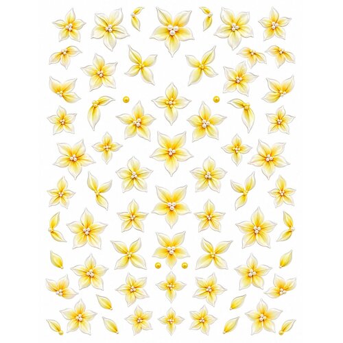 5D Sticker Flower Yellow 5D Sticker Flower Yellow