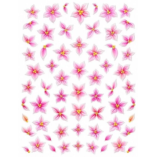 5D Sticker Flower Pastel Pink