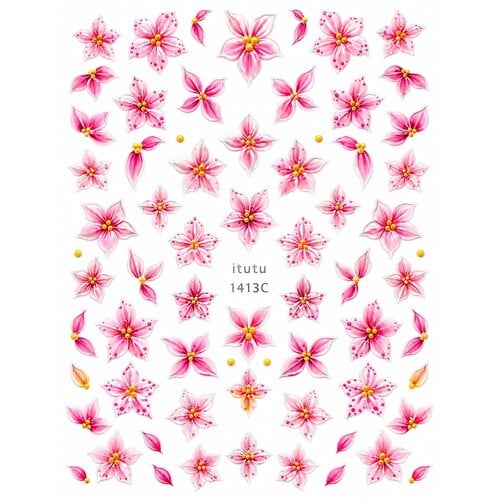 5D Sticker Flower Pink