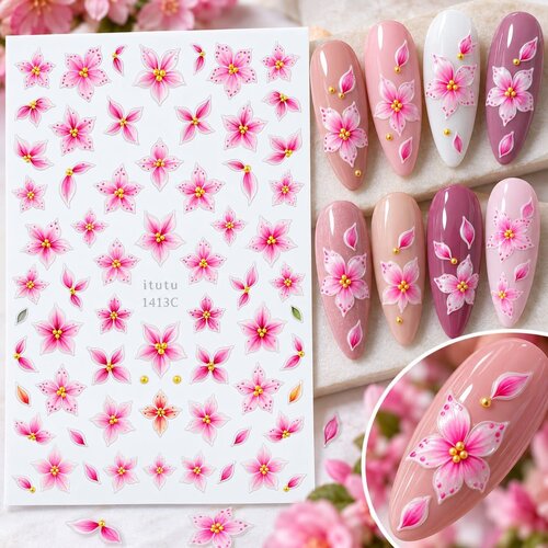 5D Sticker Flower Pink 5D Sticker Flower Pink