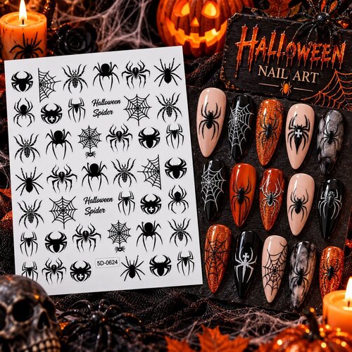 Sticker Halloween Spider Sticker Halloween Spider