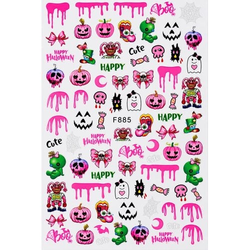 Sticker Pink Halloween