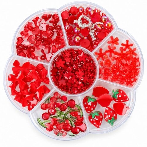 3D Set Red Kawaii Charms 3D Set Red Kawaii Charms