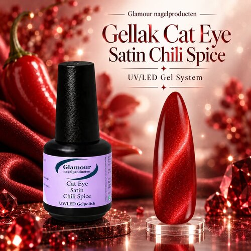 Gel On Cat Eye Satin Chili Spice Gel On Cat Eye Satin Chili Spice