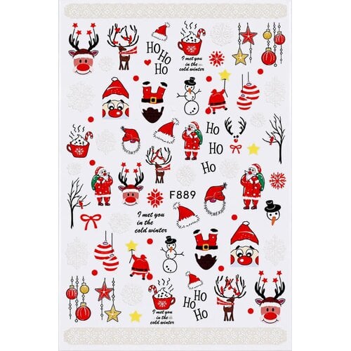 Sticker Christmas Santa Sticker Christmas Santa