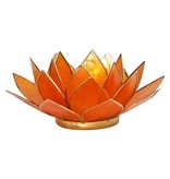 Waxinehouder Lotus - Oranje