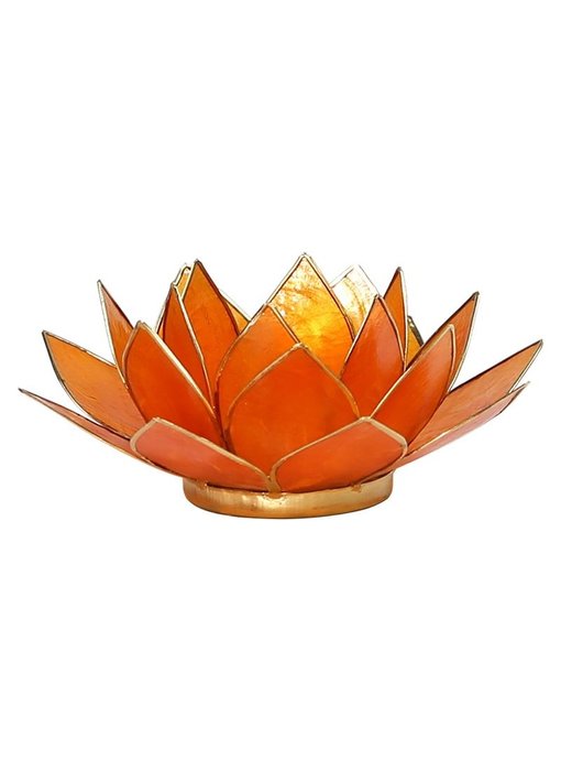 Waxinehouder Lotus - Oranje