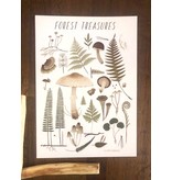 Alexandra Dvornikova Ansichtkaart - Forest Treasures (wit)