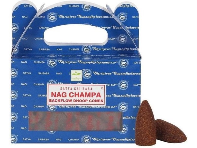 Wierookkegel Backflow -  Nag Champa