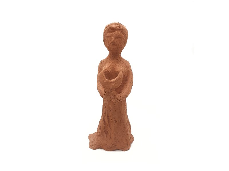 Godinnenbeeldje van Terracotta met Maan