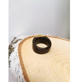 Hangemaakte Ring van Barnsteen en Hout