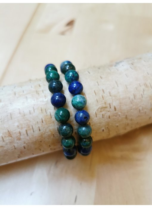 Armband Aventurijn, Pyriet & Lapis Lazuli