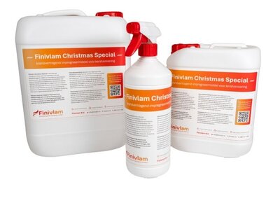 Finivlam Christmas Special - Brandvertragend impregneermiddel voor kerstversiering