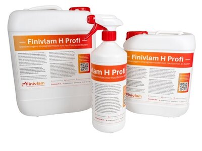 Finivlam H Profi - Binnen en Buiten - Brandvertragende spray - Hout, papier en kunststof