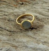 Treasure Rookie Ring Full Moon labradorite