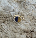 Treasure Rookie Gold lake ring lapis lazuli