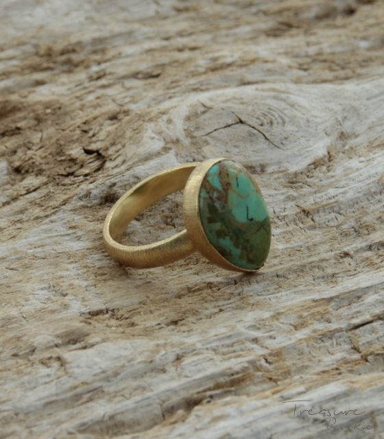 Treasure Rookie Wild drop ring copper turquoise