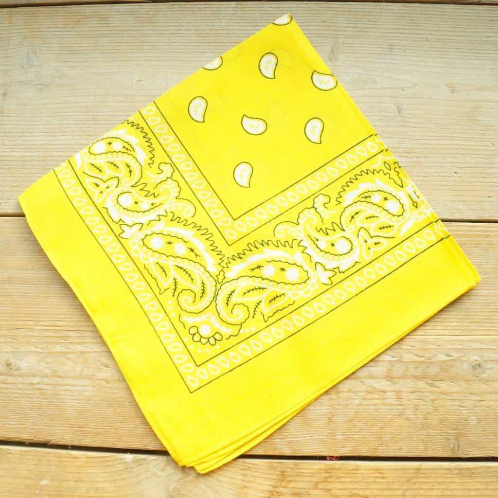 Gele bandana