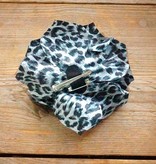 Dierenprint corsage (zwart/wit)