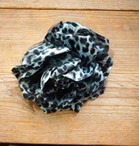 Dierenprint corsage (zwart/wit)