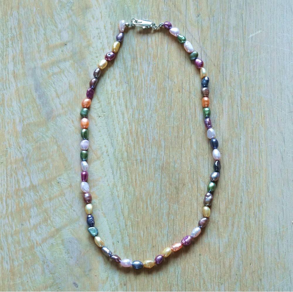 Parelketting pastel (ongelijke parels)