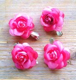 Kleine rose bloemetjes (4 stuks)