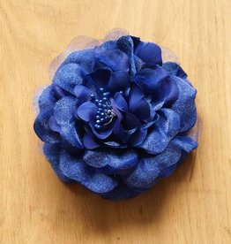 Blauwe corsage