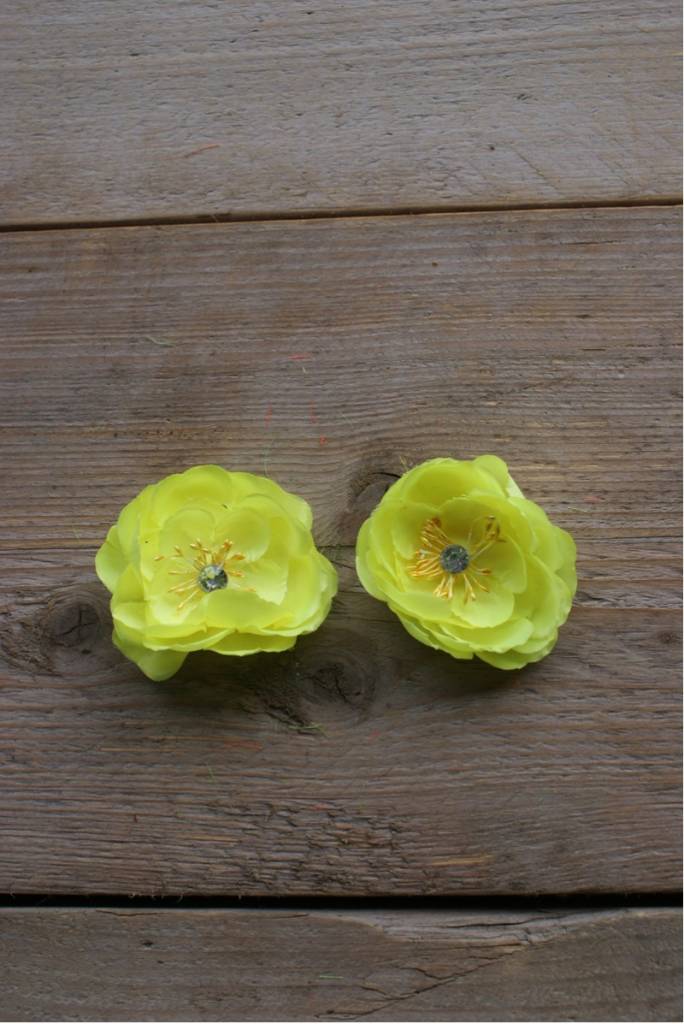 Gele bloemetjes (2 stuks)