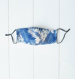 Blauw mondkapje met bohemian print