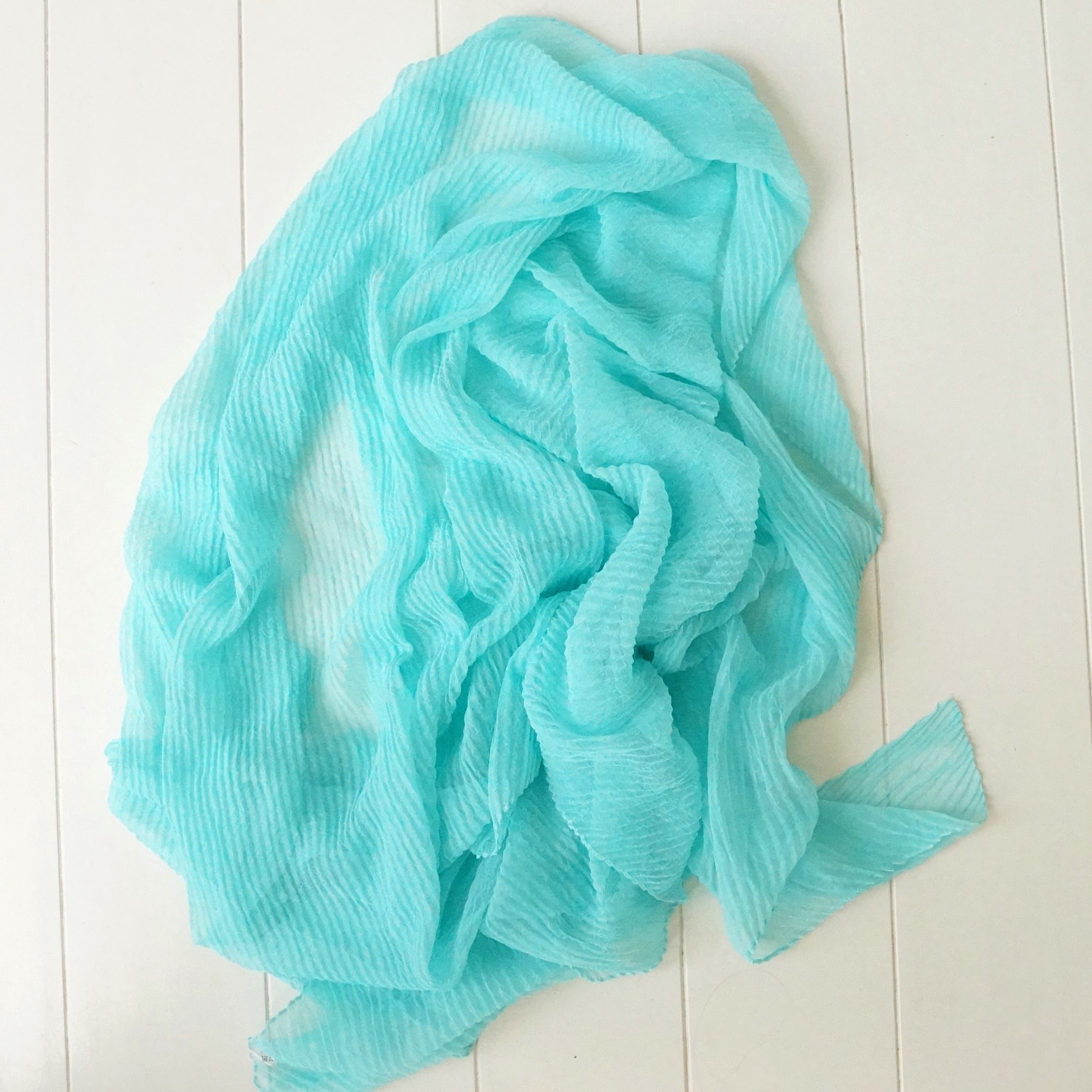 Aquablauwe sjaal